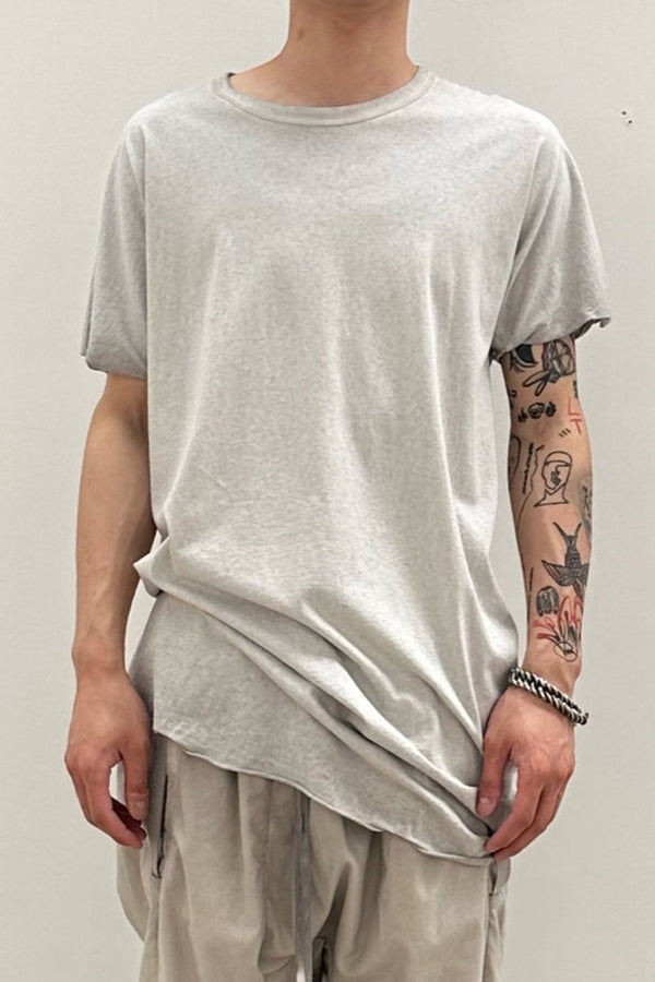 BORIS BIDJAN SABERI Short Sleeve T-Shirt TS ONE PIECE RF F035 Faded Light Gray 2 PBBS21